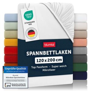 Blumtal NAPÍNACÍ prostěradlo z mikrovlákna, 120/200/30 cm, Bílá obraz