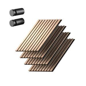 Vicco AKUSTICKÝ PANEL Sonoa, Dub/Černá, Sada 4 kusů obraz