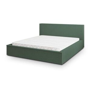 MASSENO ČALOUNĚNÁ Postel CELORA 200x200 cm Zelená obraz