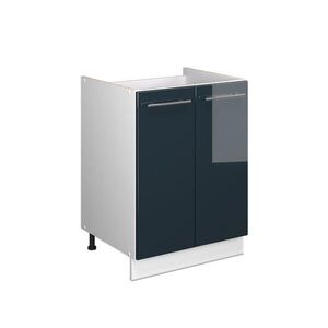 Vicco SKŘÍŇKA POD DŘEZ Fame-Line, Tmavě modrá s vysokým leskem/Bílá, 60 cm obraz