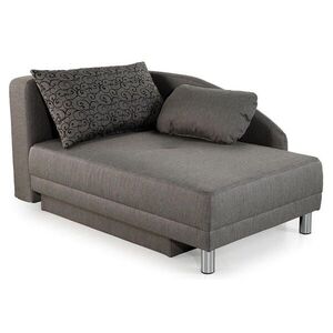 luma-home ROZKLÁDACÍ POHOVKA s úložným prostorem, pružinovým jádrem, Š149/H90/V80 cm, ležecká plocha 200×84 cm, tkanina šedá / 15123 obraz
