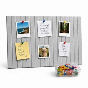 Relaxdays NÁSTĚNKA tmavě šedá samolepicí 2dílná-sada obraz