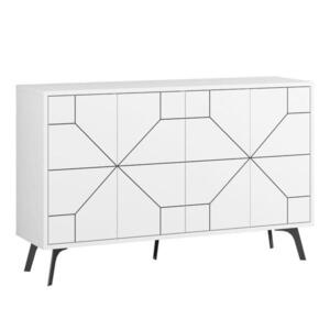 Calicosy 4DVEŘOVÁ zdobená příborník, šířka 123 cm - DUNE obraz