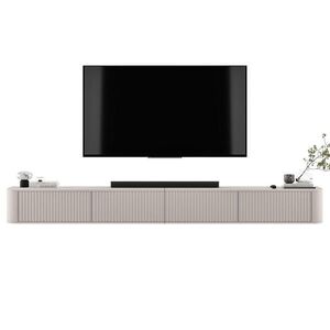 Meble Lindner TV stolek Aurora, sada 2 kusů, matný kašmír, 280 cm obraz
