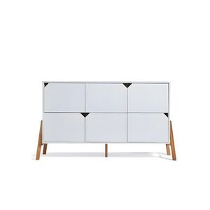 RAUMHIRSCH FURNITURE DĚTSKÁ KOMODA Lotta – rustikální elegance a funkčnost Bílá obraz