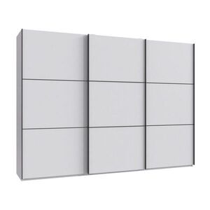 luma-home SKŘÍŇ S POSUVNÝMI DVEŘMI, 3dveřová, šířka 300 cm, výška 216 cm, hloubka 65 cm, bílá, včetně kompletního vybavení / 22016 obraz