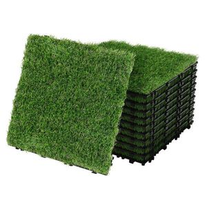 ML-DESIGN DLAŽDICE Z UMĚLÉHO TRÁVNÍKU 30 x 30 cm/55 kusů = 5 m² s klikovým systémem a odvodněním obraz