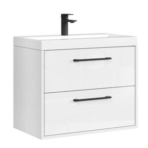 Badplaats KOUPELNOVÁ SESTAVA Florence 2 díly lesklá bílá - 60 x 35 x 51 cm obraz