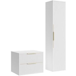 Badplaats KOUPELNOVÁ SESTAVA Rimini 2 díly bílá mat - 80 x 46 x 46 cm obraz