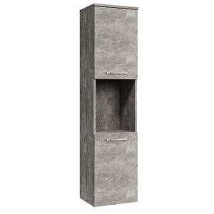 Badplaats KOUPELNOVÁ SKŘÍŇKA Montreal se 2 dveřmi betonově šedá - 30 x 30 x 130 cm obraz