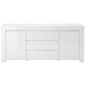 MID.YOU ŠIROKÁ KOMODA, vysoce lesklá bílá, 190/84/50 cm obraz