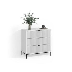 Livinity® KOMODA Aterno Bílá 42 x 81.2 cm se 3 zásuvkami obraz