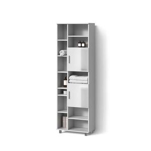 Livinity® KOUPELNOVÁ SKŘÍŇKA Eisak Bílá vysoký lesk 60 x 190 cm obraz