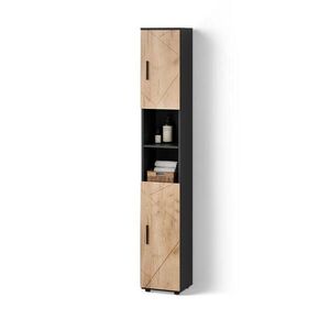 Livinity® KOUPELNOVÁ SKŘÍŇKA Ronco Zlatý dub power/antracit 30 x 192 cm obraz