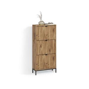Livinity® BOTNÍK NA BOTY Aterno Dub Viking 60 x 130 cm se 3 sklopnými zásuvkami obraz