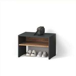 Livinity® BOTNÍK Ortello Antracit/zlatý dub 60 x 60 cm obraz