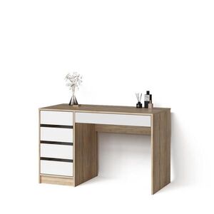 Livinity® KOSMETICKÝ STOLEK Imola Bílá/Sonoma 120 cm obraz
