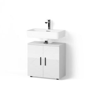 Livinity® ZÁKLADNÍ SKŘÍŇKA POD UMYVADLO Ronco Bílá vysoký lesk 60 x 59 cm obraz