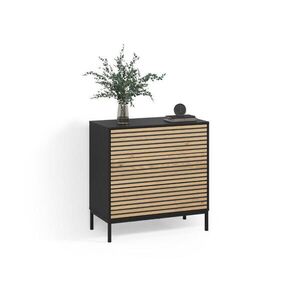 Livinity® KOMODA Aterno Zlatý dub power/antracit 80 x 81.2 cm 2 zásuvky obraz