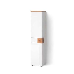 Livinity® KOUPELNOVÁ SKŘÍŇKA Tanaro Bílá 40 x 184.2 cm se 2 dvířky a zásuvkou obraz