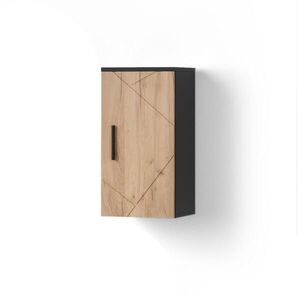 Livinity® SKŘÍŇKA DO KOUPELNY Ronco Zlatý dub power/antracit 30 x 59 cm obraz