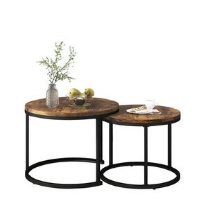 OKWISH KONFERENČNÍ stolek 70, 5/50 cm hnědý z MDF stohovatelný obraz