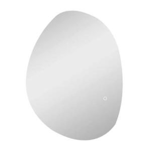 HOMCOM 70 x 50 cm Asymetrické koupelnové zrcadlo s LED osvětlením, funkcí proti zamlžování obraz