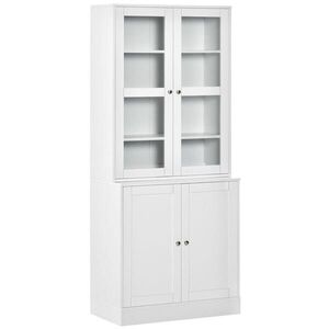 HOMCOM KNIHOVNA se 4 policemi 76Lx40Bx178, 5Hcm, bílá obraz
