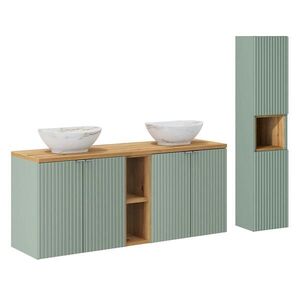 Petits-meubles DVOJUMYVADLO 140.4cm Jade Zelená a dřevo obraz