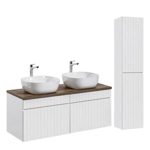 Petits-meubles KOUPELNOVÝ NÁBYTEK 120cm Zelie 2er-Set Bílá obraz