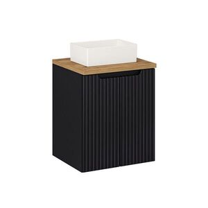 Petits-meubles UMYVADLO 50cm Riva Černá a dřevěná obraz