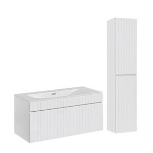 Petits-meubles KOUPELNOVÝ NÁBYTEK 100cm Zelie 2er-Set Bílá obraz