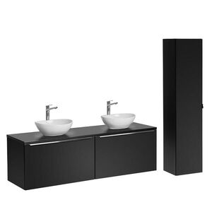 Petits-meubles KOUPELNOVÝ NÁBYTEK 160cm Eros 2er-Set Černá obraz