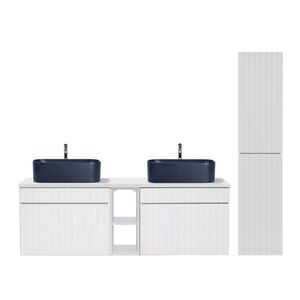 Petits-meubles KOUPELNOVÝ NÁBYTEK 140cm Zelie 2er-Set Bílá obraz