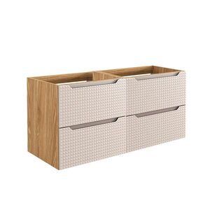 Petits-meubles SKŘÍŇKA POD UMYVADLO 120cm Mallory Béžová a dřevo obraz