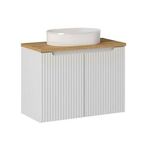 Petits-meubles UMYVADLO 80cm Riva Bílá a dřevo obraz