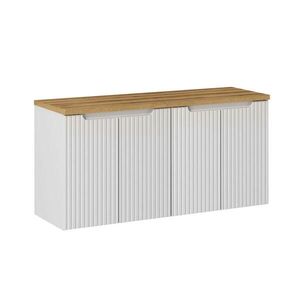 Petits-meubles SKŘÍŇKA POD UMYVADLO 120cm Riva Bílá a dřevo obraz