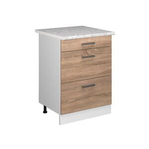 Vicco SPODNÍ SKŘÍŇKA KUCHYŇSKÉ LINKY R-Line Sonoma 60 cm se zásuvkami a pracovní deskou obraz