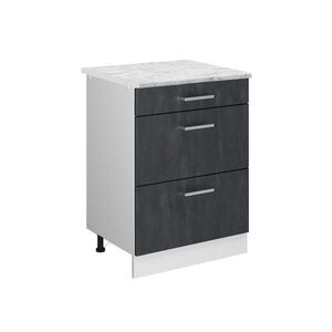 Vicco SPODNÍ SKŘÍŇKA KUCHYŇSKÉ LINKY R-Line Černý beton 60 cm PD Mramor obraz