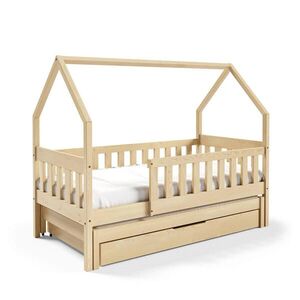 MASSENO VYSOKÁ Postel BAMBINA 80x160 s úložným prostorem, Borovice obraz