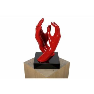 KUNSTLOFT DEKORATIVNÍ SOCHA ČERVENÁ, 21/41 CM obraz