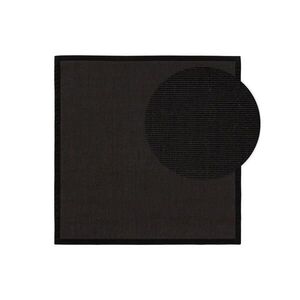 KUNSTLOFT SISAL koberec Sana Černá 200x200 cm obraz
