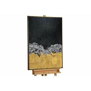KUNSTLOFT RUČNĚ MALOVANÝ AKRYLOVÝ OBRAZ ZLATÝ/ČERNÝ, 78/103 CM obraz
