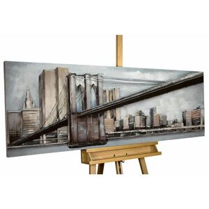 KUNSTLOFT KOVOVÝ OBRAZ MOSTNÍ SPOJENÍ, 144/44 CM obraz