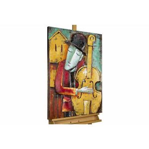 KUNSTLOFT KOVOVÝ OBRAZ JEMNÝ JAZZ, 60/90 CM obraz
