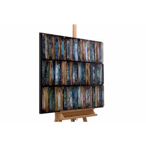 KUNSTLOFT KOVOVÝ OBRAZ TŘPYTIVÝ OCEÁN, 100/70 CM obraz