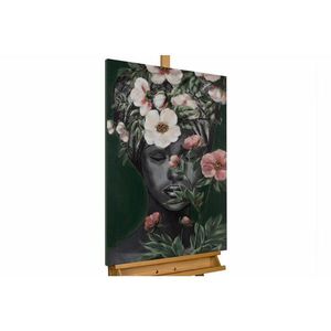 KUNSTLOFT RUČNĚ MALOVANÝ AKRYLOVÝ OBRAZ ČERNÝ/BÉŽOVÝ, 60/90 CM obraz