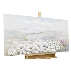 KUNSTLOFT RUČNĚ MALOVANÝ AKRYLOVÝ OBRAZ ZELENÝ/ŠEDÝ, 120/60 CM obraz