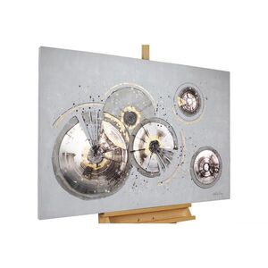 KUNSTLOFT RUČNĚ MALOVANÝ AKRYLOVÝ OBRAZ ŠEDÝ, 120/80 CM obraz
