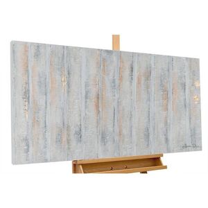 KUNSTLOFT RUČNĚ MALOVANÝ AKRYLOVÝ OBRAZ ŠEDÝ, 120/60 CM obraz